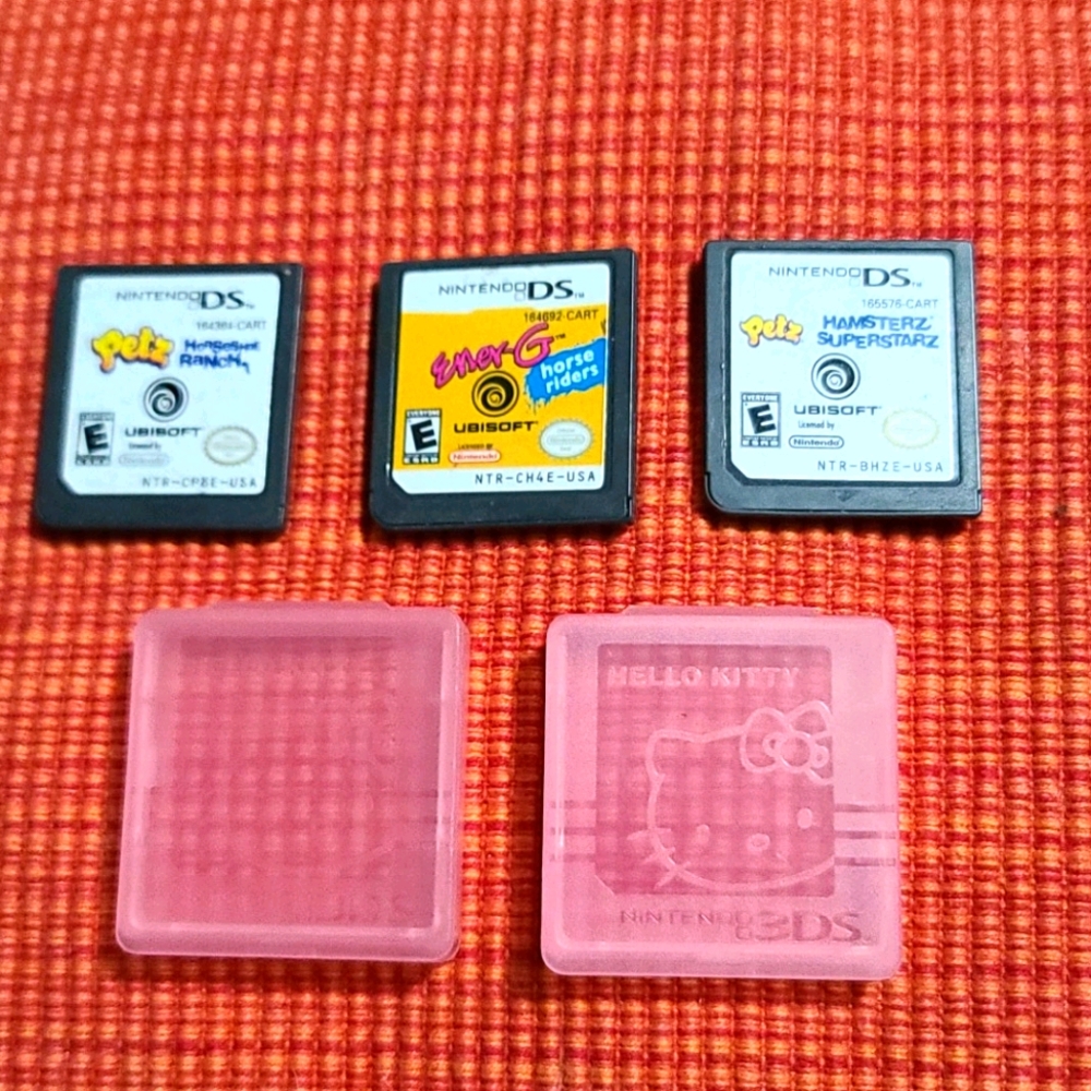 3 NINTENDO DS 2 PETZ GAMES, HORSESHOE RANCH,